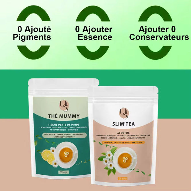 Pack Thé Minceur & Détox – Cure 30 Jours pour Perte de Poids et Ventre Plat